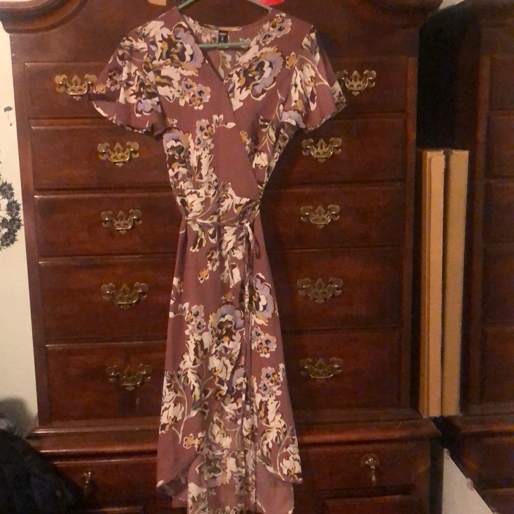 Floral Wrap Maxi Dress